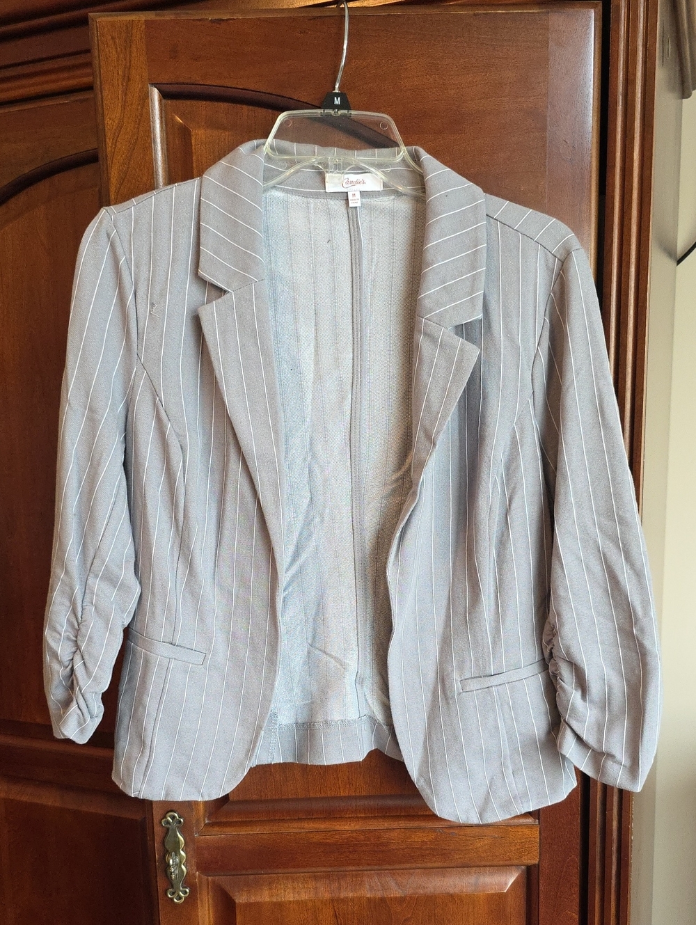 Candie's Pinstripe Blazer Med